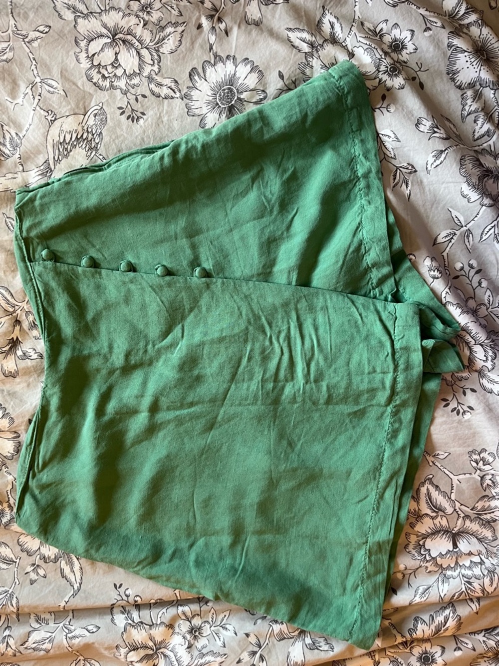 Zara Green Linen Skort